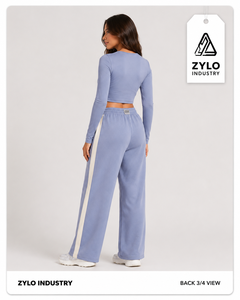 OEM/ODM Custom Made High-waisted Casual Wear Straight Leg Sweatpants Custom Screen Printed Logo Breathable Trousers For Women - Product Image 5