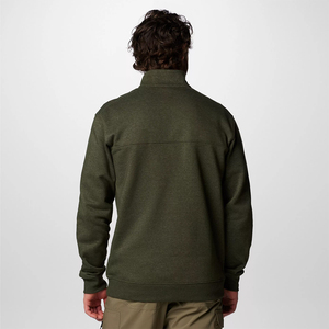 Sudadera de Forro Polar Verde Oliva para Hombre, Cuello Alto, Corte Regular, Estilo Casual para Otoño - Product Image 2
