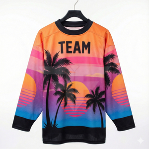 ชุดฮอกกี้ปักลาย ผ้าตาข่ายโพลีเอสเตอร์เสริมความแข็งแรง ทรง unisex สำหรับผู้ใหญ่ แขนสั้น ระบายอากาศได้ดี ไซส์พลัส เสื้อฮอกกี้น้ำแข็ง - Product Image 2