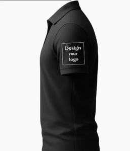 T-shirt Homme Noir à Manches Courtes avec Logo Personnalisé, Coupe Classique, en Jersey de Coton Respirant, Design Décontracté, Impression Frontale, Séchage Rapide, 320g - Product Image 3