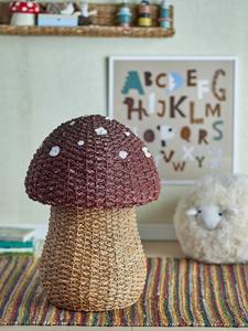 Mushroom-shaped woven water hyacinth <b>basket</b> <b>with</b> <b>lid</b> Handmade Storage <b>Basket</b> Wholesale eco-friendly Made in Vietnam - Product Image 3