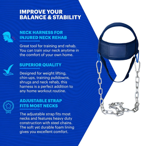 Harnais de soutien pour le cou et les épaules en néoprène avec sangle réglable pour la musculation - Durable, respirant, antidérapant, portable - Product Image 4