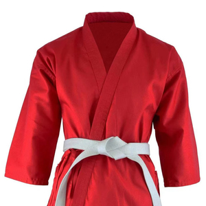 Vêtements de karaté personnalisés en usine, approuvés par la WKF, en coton, ensembles d'uniformes de karaté blancs pour arts martiaux - Product Image 2