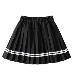 Jupe plissée unie décontractée pour femme, taille naturelle, violette, personnalisée, été, écologique, douce, respirante, avec doublure de sécurité, uniforme scolaire - Product Image 1
