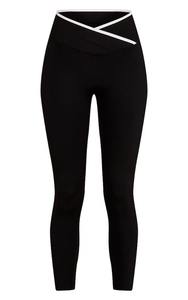 Ensemble de yoga d'été personnalisé pour femmes en gros : Pantalon de yoga taille haute à contrôle abdominal et soutien-gorge de sport – Tenue de fitness - Product Image 6