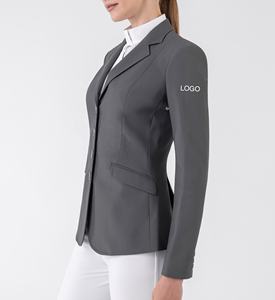 Veste d'équitation pour femmes à manches longues personnalisable en gros pour la compétition d'hiver, vestes de performance pour l'équitation, vêtements d'équitation - Product Image 5
