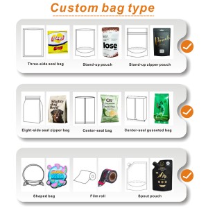 Bolsas de Embalaje con Cierre Hermético, Impresión de Logotipo Personalizado, Plástico Mate, Reutilizables, Flexibles, de Grado Alimenticio, Tipo Doypack, para <span class=keywords><strong>Palomitas</strong></span>, Dulces y Frutos Secos - Product Image 5