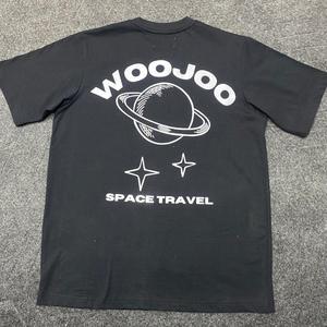 T-shirt noir pour homme, imprimé, manches courtes, col rond, tricoté, décontracté, à porter au quotidien - Product Image 6