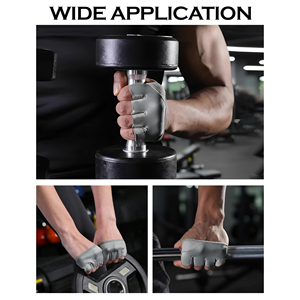 Gants de fitness sans doigts durables, de haute qualité, fabriqués sur mesure, avec une adhérence et un soutien améliorés pour toutes vos activités de musculation. - Product Image 6