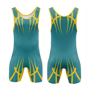 MOQ Bajo, Diseña Tu Propio Singlet de Lucha Libre Reversible de Alta Calidad, Colores Personalizados, Logotipo, Servicio OEM, Antibacteriano - Product Image 1