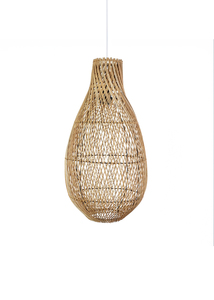 Lampe de plafond en bambou et rotin, choix populaire, luminaire suspendu naturel pour la décoration de villas et de complexes hôteliers - Product Image 4
