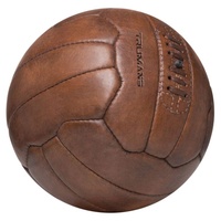 Meilleure qualité fait à la main 8 panneaux Vintage en cuir véritable ballon de football et de basket-ball Style Old School Pakistan taille 4 et taille 6