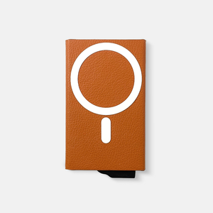 Étui en cuir magnétique avec protection RFID, porte-cartes en aluminium - H10089M - Product Image 2