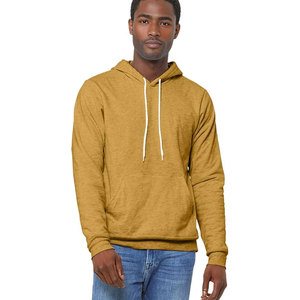 Service de personnalisation de logo BELLA+CANVAS Sweat-shirt à capuche unisexe en molleton éponge 100% coton respirant à manches longues avec logo personnalisé pour homme - Product Image 6