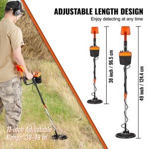 Alta precisione 8 pollici impermeabile bobina di ricerca Metal Detector per adulti bambini leggero in alluminio stelo da caccia accessori - Product Image 3