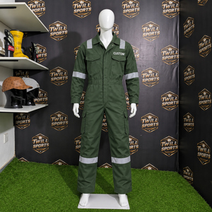 Overol de Trabajo para Hombre TwillSports, Uniforme de Seguridad Reflectante, Traje Protector Transpirable de Algodón para Construcción y Reparación - Product Image 4
