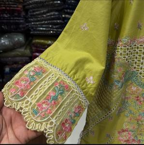 Vêtements indiens et pakistanais de haute qualité pour femmes, ensemble 3 pièces, shalwar kameez, dernières tendances, vêtements de mode, robes de mariage - Product Image 4