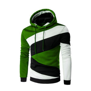 Sudadera con capucha para hombre, con cremallera, transpirable, ecológica, 100% poliéster, manga larga, con logo personalizado impreso en la parte delantera. - Product Image 5