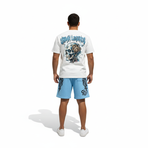 Conjunto Deportivo Personalizado de 2 Piezas para Hombre, 100% Algodón, Estampado DTG, Pantalones Cortos y Camisetas Deportivas, Traje para Correr, Conjunto de Baloncesto - Product Image 2