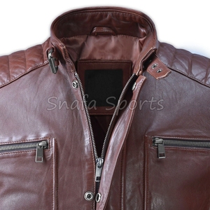 New Arrival Bomber <b>Leather</b> <b>Jacket</b> for <b>Men</b> High Quality <b>Men</b> <b>Leather</b> <b>Jacket</b> Breathable Plus Size Made Pakistani Manufactured - Product Image 3
