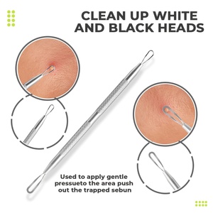 Outil de suppression des points noirs de qualité supérieure, extracteur de boutons à double extrémité, aiguille professionnelle pour le soin du visage, instrument de nettoyage beauté - Product Image 6