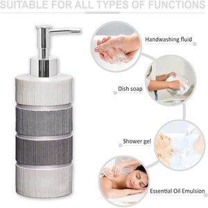 Ensemble de 4 accessoires de salle de bain modernes pour la maison, comprenant un distributeur de savon moderne, un gobelet, un porte-brosse à dents et un porte-savon liquide - Product Image 2