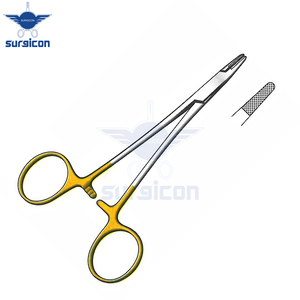 ที่จับเข็ม Derf ขนาด 12 ซม. / 4-3/4 นิ้ว พร้อมใบมีดขนาดเล็ก 0.4 มม. แบบ Serration และเม็ดมีดทังสเตนคาร์ไบด์ TC GOLD สำหรับเข็มที่มีความแม่นยำสูง - Product Image 5