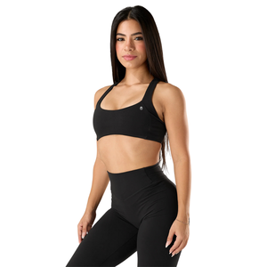 Sujetador Deportivo de Soporte Medio para Mujer, Copas A y B, para Yoga, Entrenamiento, Gimnasio, Ejercicio, Ajuste Suave y Elástico, Top Deportivo para Dama - Product Image 3