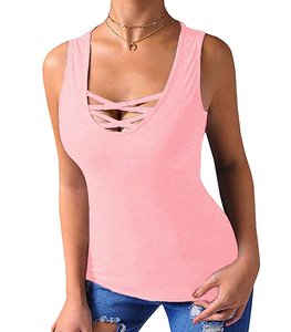 Comprar Camiseta sin Mangas Personalizada para Mujer, Camiseta de Yoga para Mujer, Camiseta Deportiva para Mujer - Product Image 3