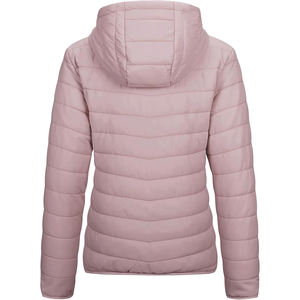 Chaqueta acolchada para mujer con logo personalizado a precio económico, cómoda, MOQ bajo, resistente al viento. - Product Image 6