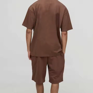 ชุดเซ็ตเสื้อผ้าลำลองสำหรับผู้ชาย ชุดฤดูร้อน 2 ชิ้น ชุดกีฬาสำหรับผู้ชาย เสื้อและกางเกงขาสั้น ชุดเซ็ตชาย - Product Image 5