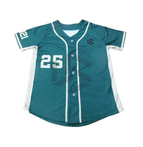 Quick Dry Breathable Baseball Softball Wear <b>Button</b> up Baseball Jersey Boys for Unisex Shirts - Product Image 6