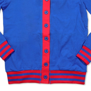 Women's Winter Custom ODM/OEM Wool/Cashmere Knit Thick Varsity Sorority Design <b>Cardigan</b> <b>Sweater</b> V-Neck Regular Sleeves Front - Product Image 3