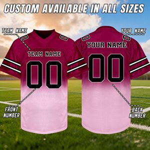 Maillot de football américain en gros, maille respirante, broderie personnalisée, nom de l'équipe, vêtements de sport, uniforme de club - Product Image 3