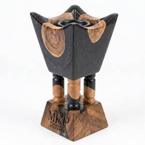 Wooden Sandalwood Resin Epoxy Magnetic Bakhoor Burner Religious Eco-Friendly Durable Japanese <b>Incense</b> - Product Image 3
