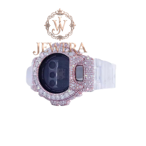 Reloj de Lujo con Diamantes de Moissanita y Correa de Goma, el Más Vendido, para Eventos de Moda, Desfiles y Regalos de Lujo, Disponible a Precio de Exportación - Product Image 1