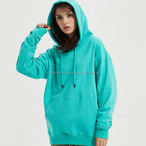 Sweat-shirt à capuche pour homme en coton 100% uni, décontracté, à cordon de serrage, vente chaude - Product Image 1