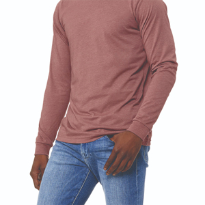 เสื้อยืดแขนยาวผู้ชาย ผ้าฝ้าย 100% ระบายอากาศ แห้งเร็ว ทรงปกติ ออกกำลังกาย คอกลม ลำลอง ยั่งยืน ขายส่ง รับผลิตตามแบบ - Product Image 5