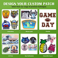 Patch brodé personnalisé en gros avec sequins, thermocollant, logo personnalisé, à coudre, pour la décoration de vestes, jeans, chapeaux et sacs