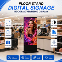 Layar Sentuh LCD Digital Signage Android 55 Inci, Kios Display Iklan untuk Toko Ritel