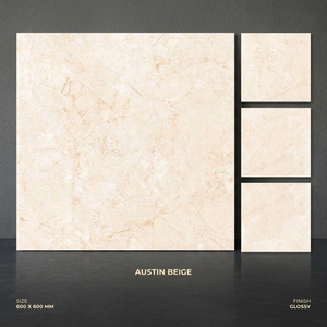 Azulejos de Porcelana Pulida Blancos de 600x600mm, 18mm/20mm, Efecto Mármol Brillante, Resistentes al Ácido, Modernos, para Interiores, Baños y Exteriores - Product Image 1