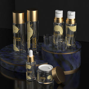 Top Wholesale Unalilia Luxury PET Silk Screen Printed Plastic <b>Bottle</b> Jar Pump Sprayer Transparent Cylinder Cosmetic Packaging - Product Image 1