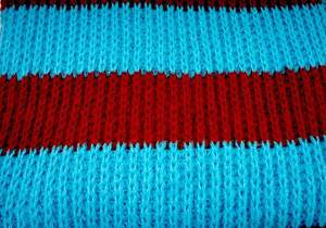 Écharpe tricotée unisexe bicolore - Cache-cou d'hiver côtelé contrastant - Accessoire de cou doux en crochet avec logo personnalisé - Product Image 2