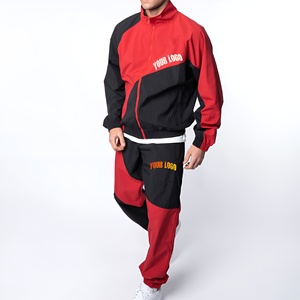 ชุดวอร์มกันลมคุณภาพดีที่สุดสำหรับผู้ชาย ผ้าระบายอากาศ ชุดกีฬา วิ่งจ๊อกกิ้ง เสื้อฮู้ด กางเกงขายาว ไซส์ใหญ่ สไตล์ลำลอง สตรีทแวร์ รับผลิตแบบ OEM - Product Image 6