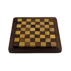 Rompecabezas de Bloques de Madera de Palisandro Indio Hecho a Mano |   Juego de mesa decorativo, decoración para mesa, rompecabezas de madera, juguete de 16x16x2 cm - Product Image 1