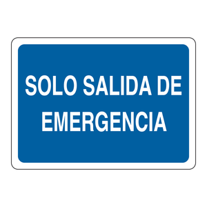 Panneau d'urgence bilingue pour sortie de secours, intérieur/extérieur, 10x14 pouces, impression UV sur aluminium - Product Image 2