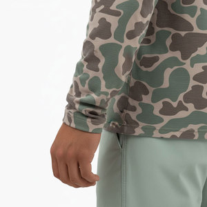 Sudadera con Capucha de Pesca de Manga Larga para Hombre, Camuflaje, Marca Personalizada, Protección Anti-UV, Impresión por Sublimación, 100% Poliéster, UPF 50, 140 - Product Image 4