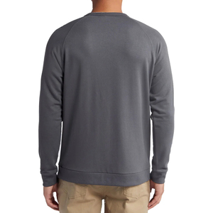 เสื้อสเวตเชิ้ตผู้ชาย คอวี ผ้าฝ้าย 100% แบบเรียบ ล้างสี ดีไซน์สตรีทแวร์สำหรับฤดูหนาว พร้อมโลโก้แบบกำหนดเองได้ - Product Image 2