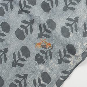 Tela 100% algodón estampada a mano, hecha a mano, tradicional, ecológica, transpirable, tela de algodón con estampado a bloques. - Product Image 5