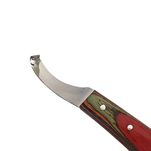 Couteaux à sabots professionnels de 7 pouces en acier inoxydable avec manche en bois, conception ergonomique de précision, pour saboteurs droitiers/gauchers - Product Image 3